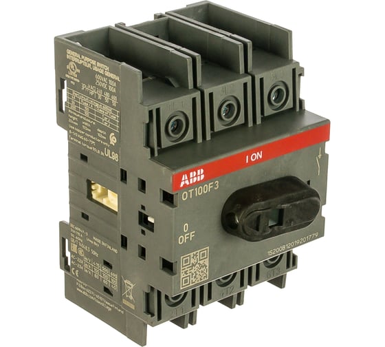 Изображение товара Рубильник ABB 3п OT100 F3 100A 1SCA105004R1001
