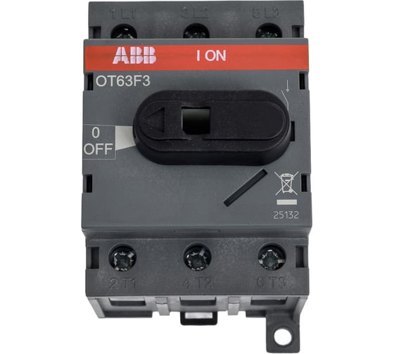 Изображение товара Рубильник ABB 3п OT63 F3 63A AC23 1SCA105332R1001