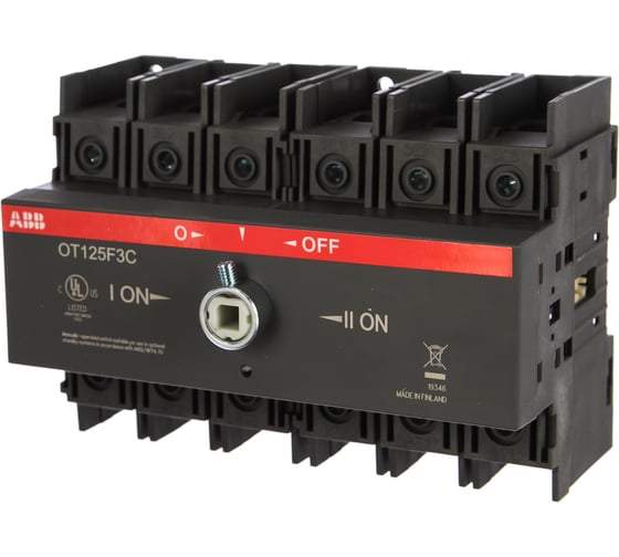 Изображение товара Реверсивный рубильник ABB OT125 F3C 125A 1SCA105037R1001