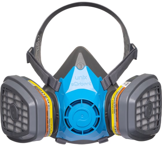 Изображение товара Респиратор в комплекте с фильтрами UNIX 1000 А1В1Е1 с Р1, 3 рост 102-027-0113