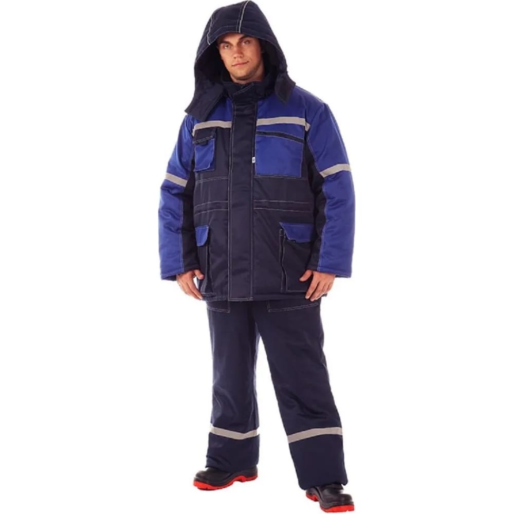 Мужской утепленный костюм для 4 климатического пояса Ампаро, цвет васильковый, размер 60-62 Кос304 120-124/182-188 Эльдорадо - фото 1