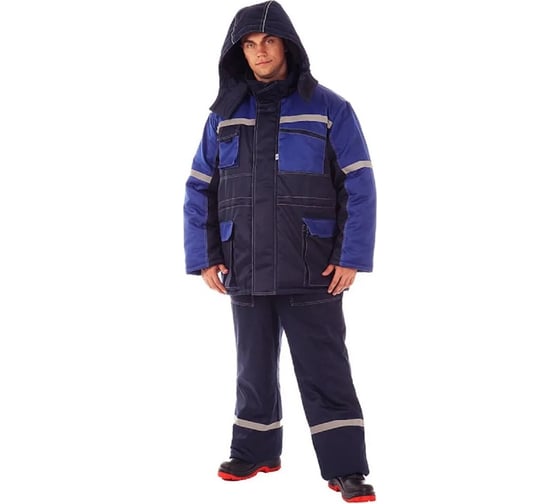 Изображение товара Мужской утепленный костюм для 4 климатического пояса АМПАРО Эльдорадо, синий/васильковый, р. 60-62, рост 182-188 Кос304 120-124/182-188