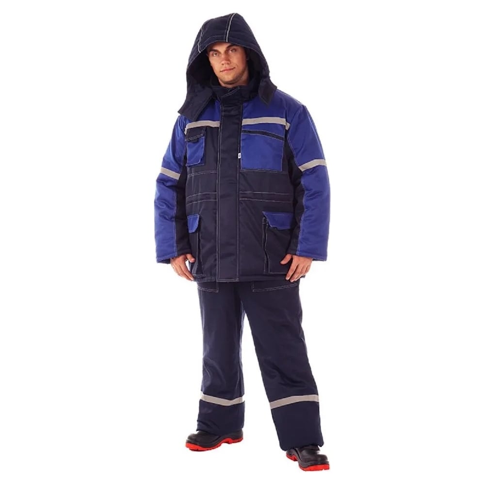 Мужской утепленный костюм для 4 климатического пояса Ампаро, размер 128-132, цвет васильковый Кос304 128-132/170-176 Эльдорадо - фото 1