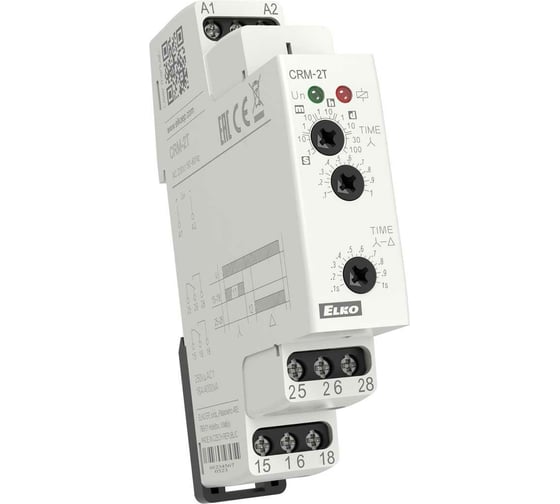 Изображение товара Реле времени ELKO EP CRM-2T/230V мультифункциональное, задержка запуска звезда/треугольник, AC 230V 00000000093