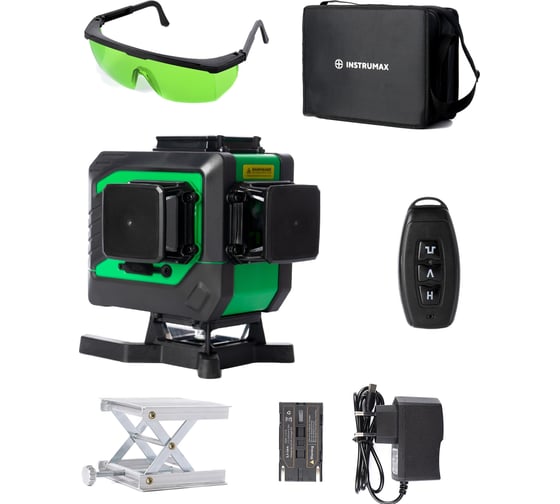 Изображение товара Лазерный уровень INSTRUMAX GREENLINER 3-360/B SET IM0150