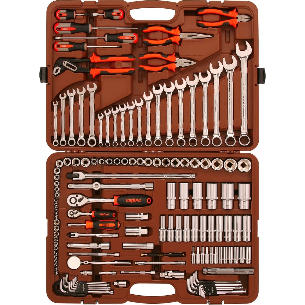 Изображение товара Универсальный набор инструмента Ombra OMT141S 1/4 3/8 дюйма 141 шт профессиональный
