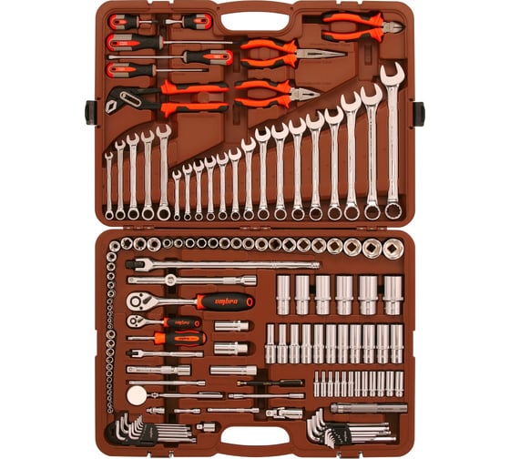 Изображение товара Универсальный набор инструмента Ombra OMT141S 1/4"DR, 3/8"и 1/4"DR, 141предмет. 55462 055462