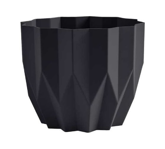 Изображение товара Кашпо bmc КШ-4122 Геометрия Антрацит диам. 13 см, высота 16 см, 0.8 л 068369