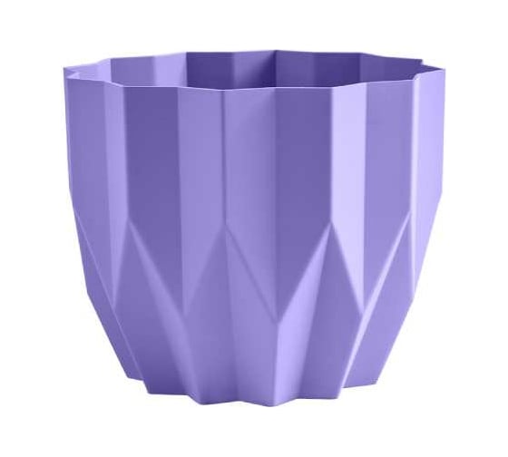 Изображение товара Кашпо bmc КШ-4119 Геометрия Лаванда диам. 13 см, высота 16 см, 0.8 л 068372