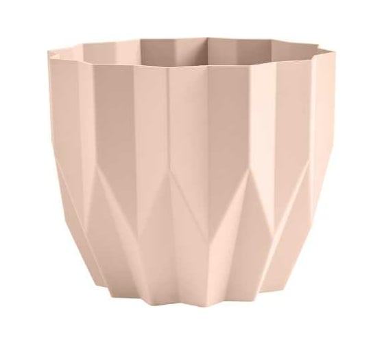 Изображение товара Кашпо bmc КШ-4115 Геометрия Пудра диам. 13 см, высота 16 см, 0.8 л 068376