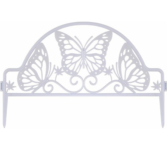 Изображение товара Декоративный забор для клумб МУЛЬТИДОМ Бабочки 48.5x31 см VL83-92