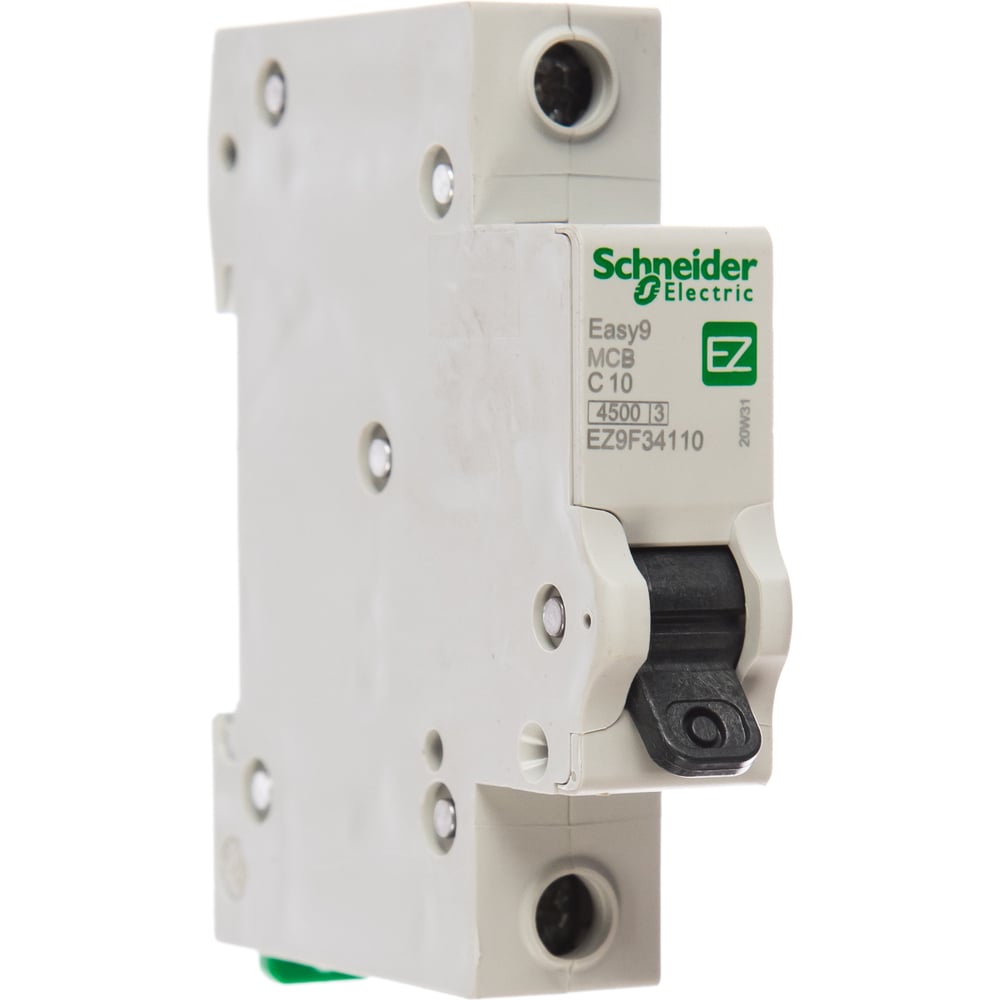 фото Автоматический модульный выключатель easy 9 1п c 10а 4.5ка schneider electric ez9f34110