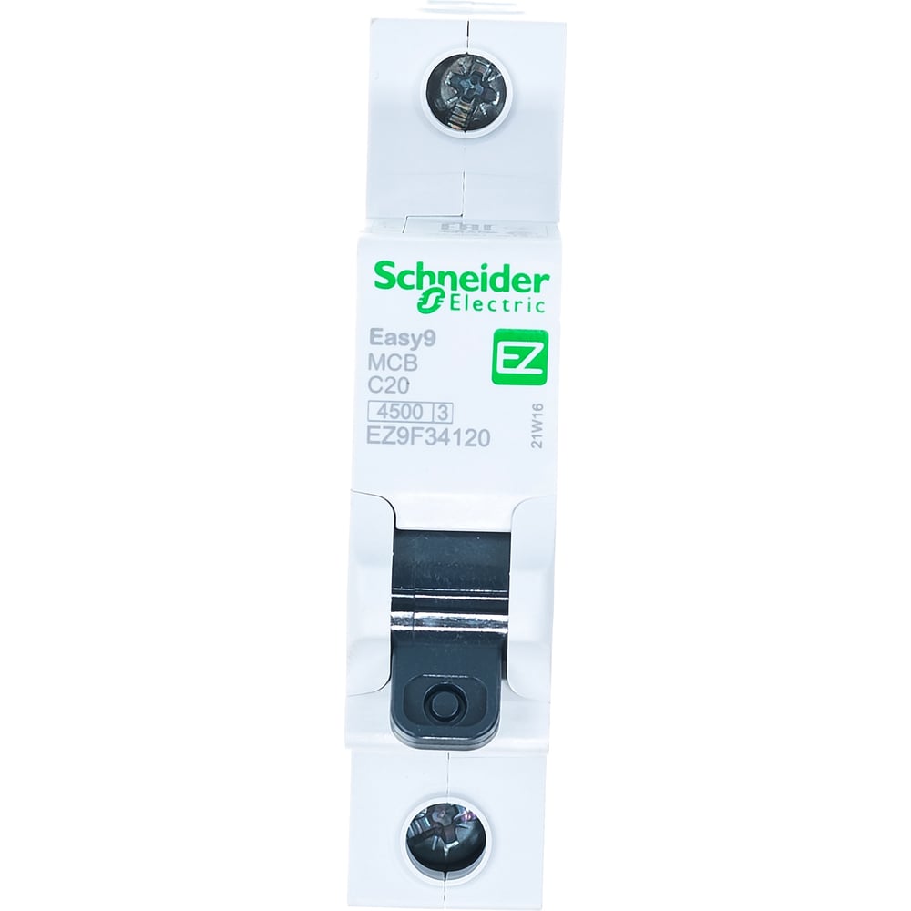 фото Автоматический модульный выключатель schneider electric easy 9 1п c 20а 4.5ка ez9f34120