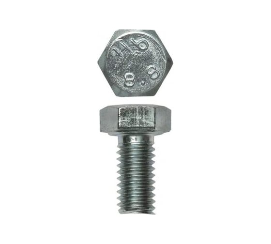 Изображение товара Болт с шестигранной головкой DIN 933 оцинкованный (M20x50 мм; 10 шт.) Kraftool 303074-20-050