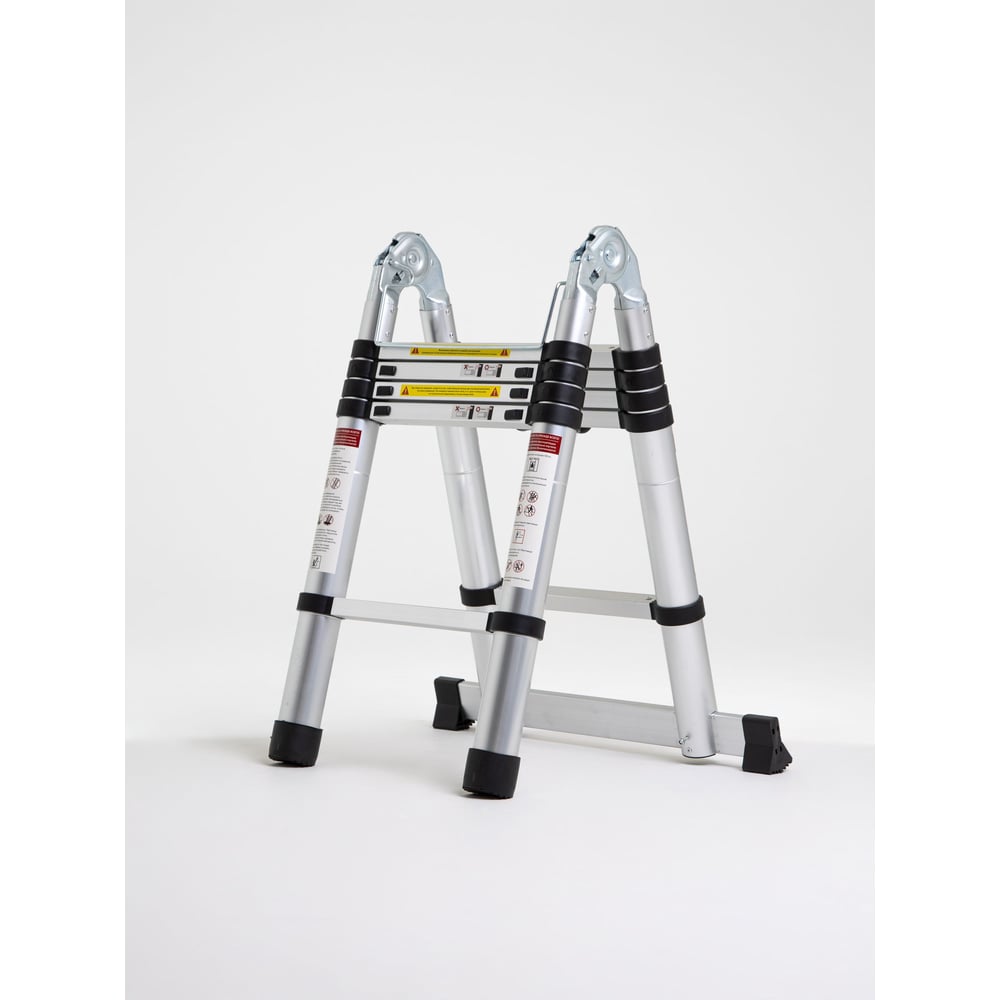 Изображение товара Телескопическая лестница стремянка WORKY 3.2м 10 ступеней алюминий