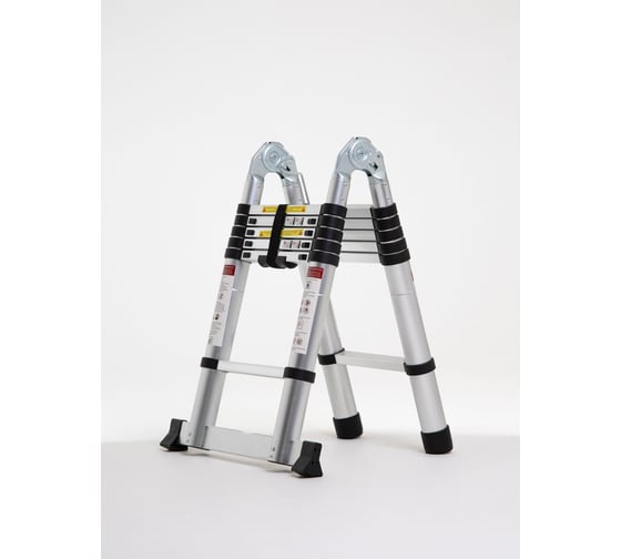Изображение товара Телескопическая лестница стремянка WORKY 2.0м/4.0м, 5/10 ступеней ARD128095