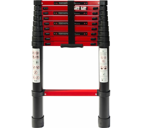 Изображение товара Телескопическая лестница WORKY BLACK 2.9 м, 10 ступеней ARD239079
