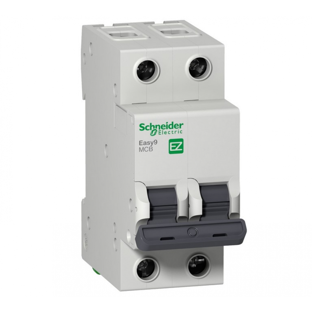 фото Автоматический модульный выключатель schneider electric easy 9 2п c 10а 4.5ка ez9f34210