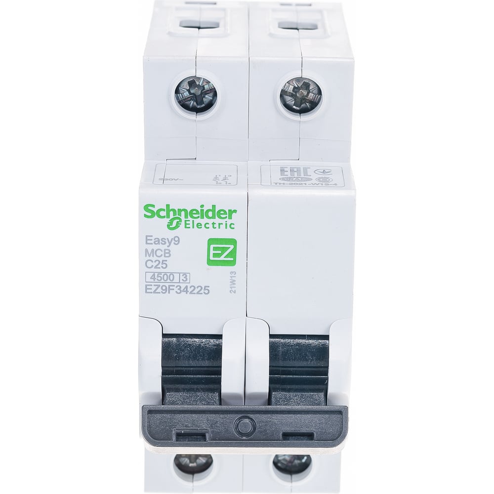 фото Автоматический модульный выключатель schneider electric easy 9 2п c 25а 4.5ка ez9f34225