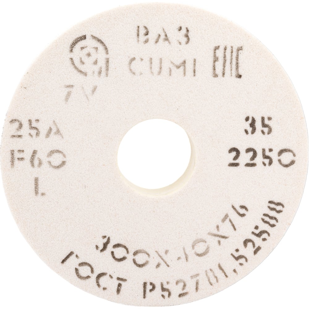 Изображение товара Круг шлифовальный 300x40x76 мм 60 зернистость F60 для металла профессиональный