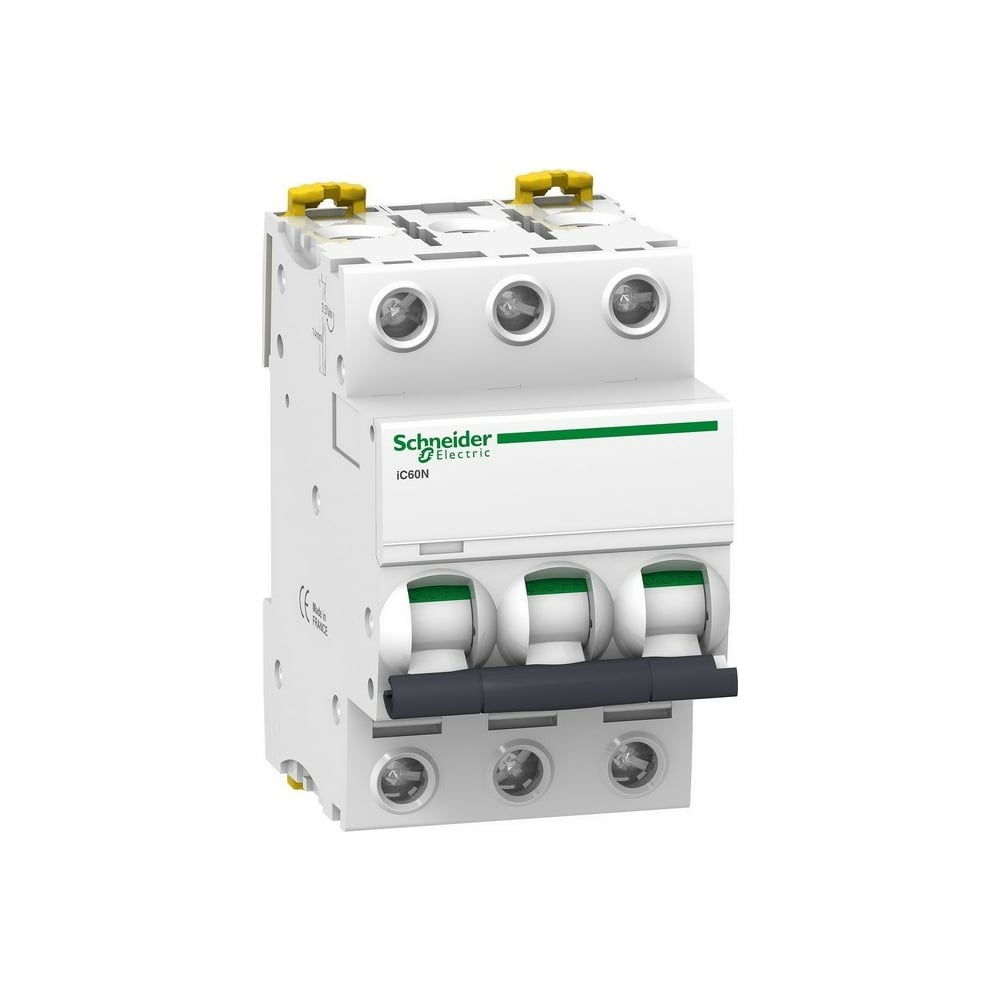 фото Автоматический модульный выключатель acti9 ic60n 3п c 6а 6ка schneider electric a9f79306