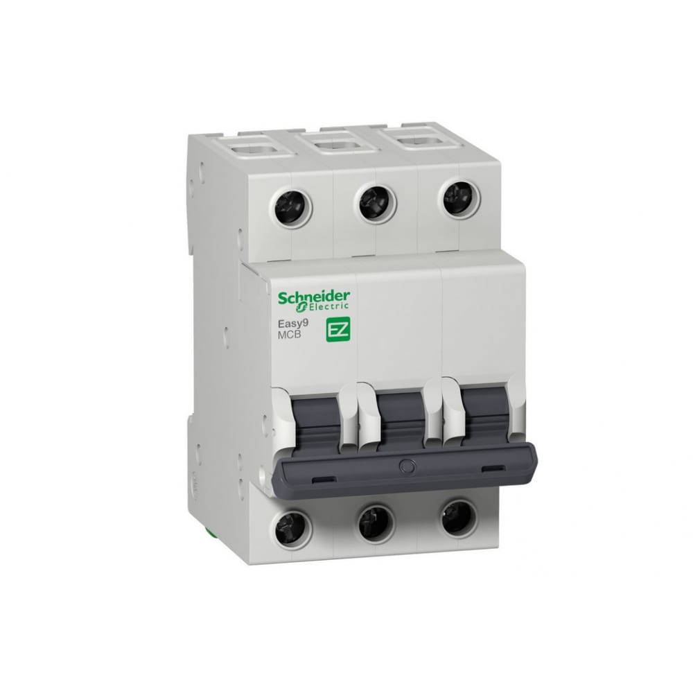 фото Автоматический модульный выключатель schneider electric easy 9 3п c 50а 4.5ка ez9f34350