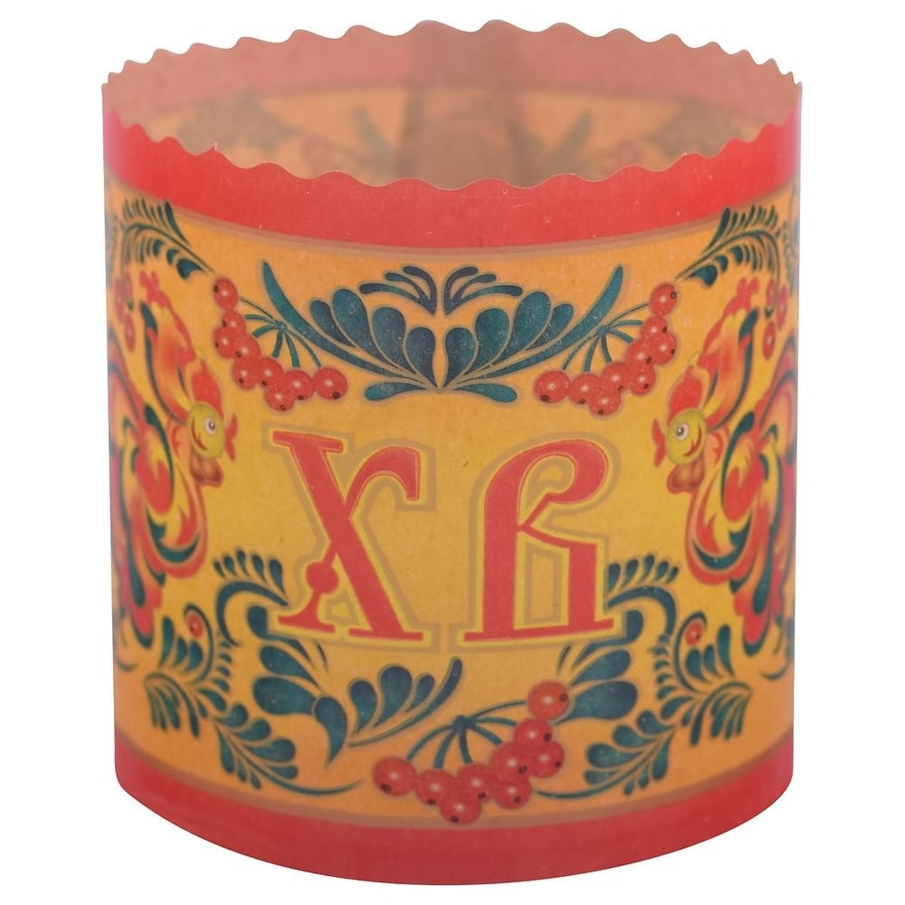 Форма для выпечки кулича МУЛЬТИДОМ, цвет разноцветный МТ8-112 Орнамент - фото 1