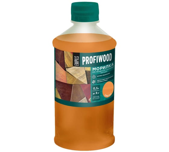 Изображение товара Морилка Profiwood на водной основе, орегон, 0.5 кг 67688