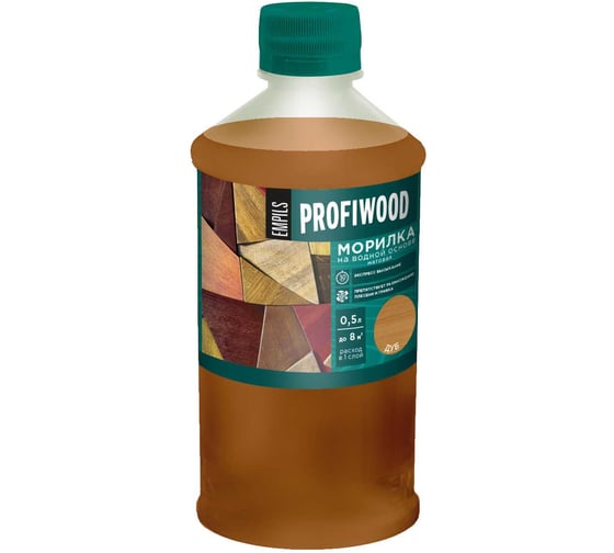 Изображение товара Морилка Profiwood на водной основе, дуб, 0.5 кг 67941