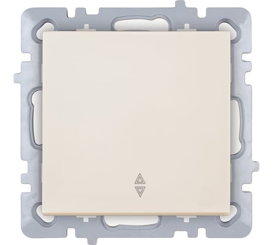 Изображение товара 1-клавишный механизм выключателя Nilson СУ с подсветкой проходной, moda-advantage кремовый, 20122408