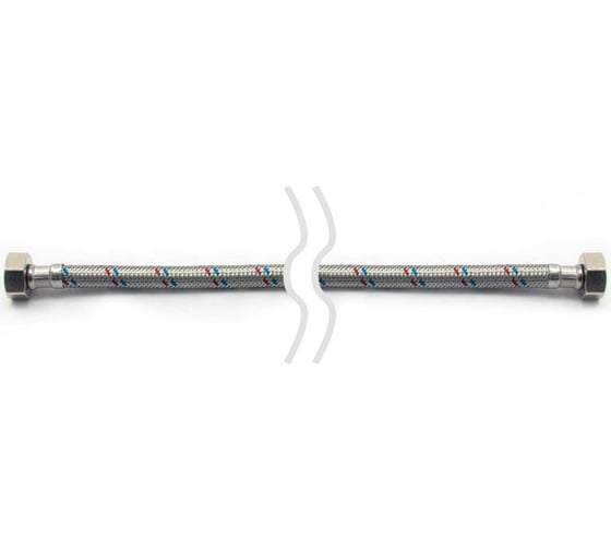 Изображение товара Гибкая подводка для воды Lytcho eco в стальной оплетке, стальная гайка, г/г, 2500 мм 0505.101