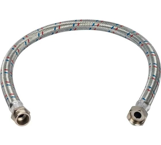 Изображение товара Гибкая подводка для воды Lytcho eco в стальной оплетке, стальная гайка, г/ш, 2500 мм 0505.102