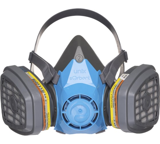 Изображение товара Респиратор в комплекте с фильтрами UNIX 1000 А1В1Е1 с Р1, 2 рост 102-027-0112