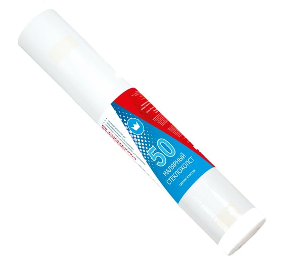 Изображение товара Малярный стеклохолст Swedtex BAU by паутинка, сорт 1, плотность 50 г/кв.м, рулон 1х50 м R150