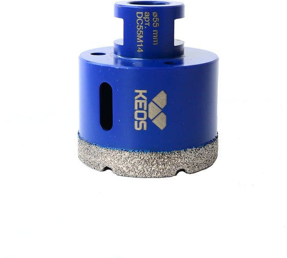 Изображение товара Коронка алмазная по керамограниту для УШМ PRO 55 мм, M14 KEOS DC55M14