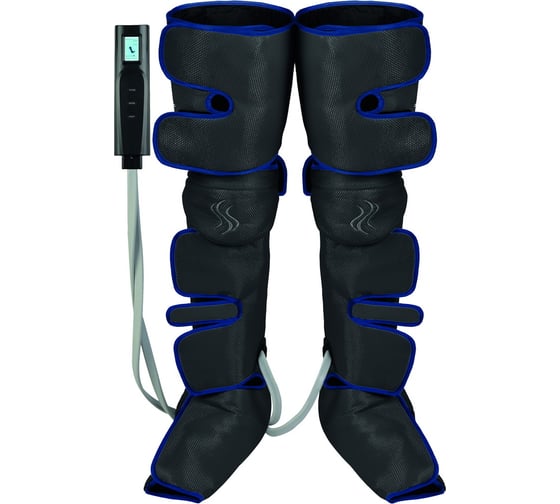 Изображение товара Компрессионный лимфодренажный массажер для ног BRADEX прогрев коленей, длинные манжеты, черный KZ 1167