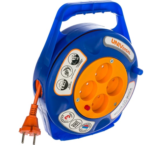 Изображение товара Силовой удлинитель термо ПВС 2*0,75 20м UNIVersal У6-015 9633902