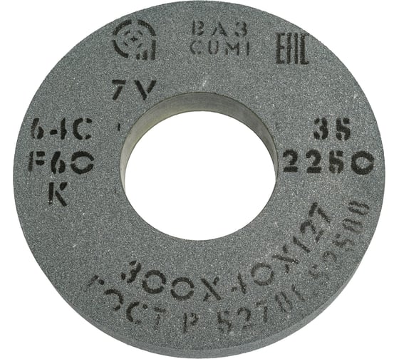 Изображение товара Круг шлифовальный 1 (300x40x127 мм; 64С; F60; K 7 V 2250) ОАО Волжский абразивный завод Н0059538 УП-00226253