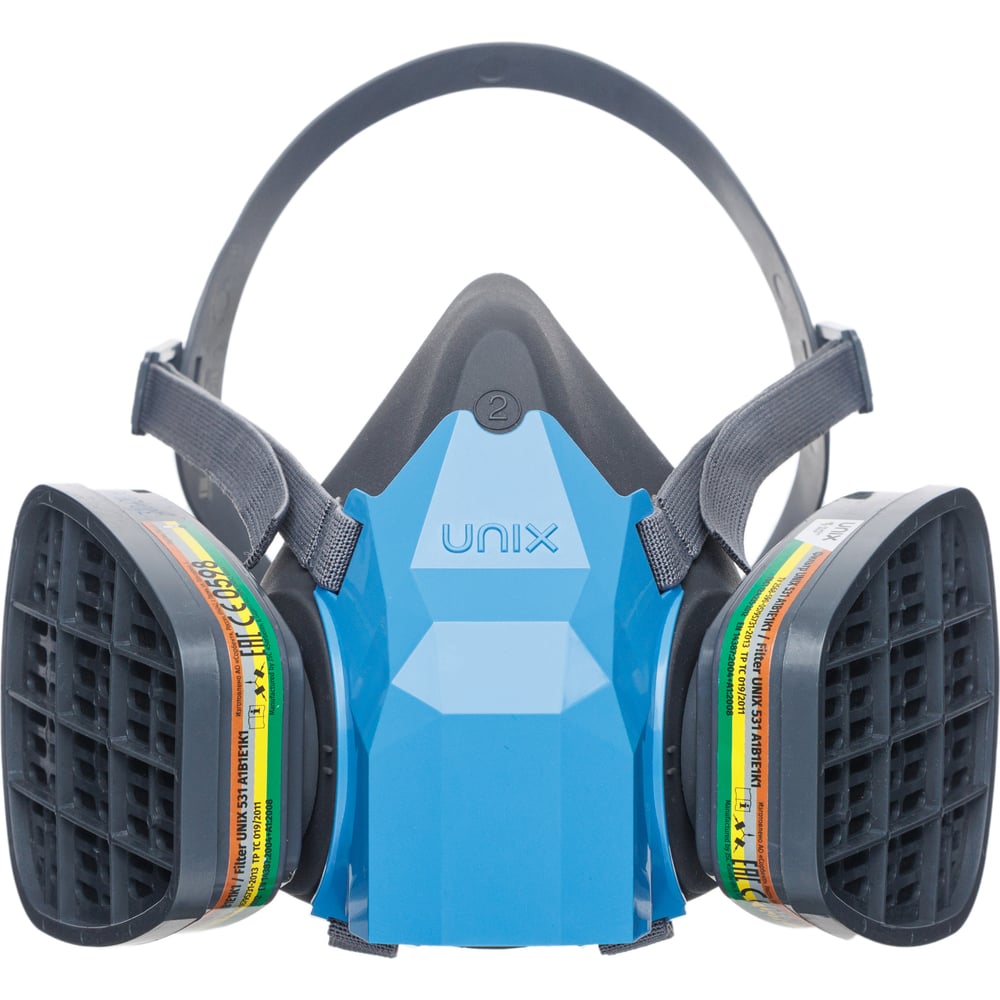 Изображение товара Многоразовый респиратор UNIX 1100 А1В1Е1К1 с фильтрами, защита от газов и паров