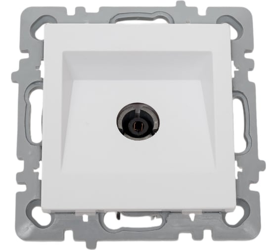 Изображение товара Механизм ТВ розетки Nilson концевая, низкая потеря сигнала 0,5dB, moda-advantage белый, 20112433