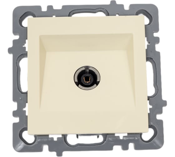 Изображение товара Механизм ТВ розетки Nilson концевая, низкая потеря сигнала 0,5dB, moda-advantage кремовый, 20122433