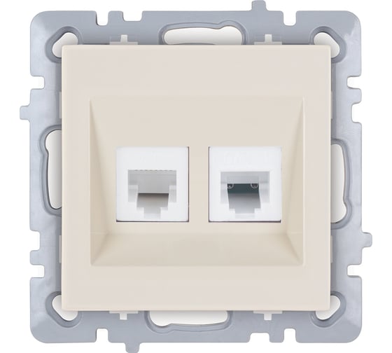 Изображение товара Механизм 2-местной телефонной розетки Nilson СУ moda-advantage кремовый, 20122441