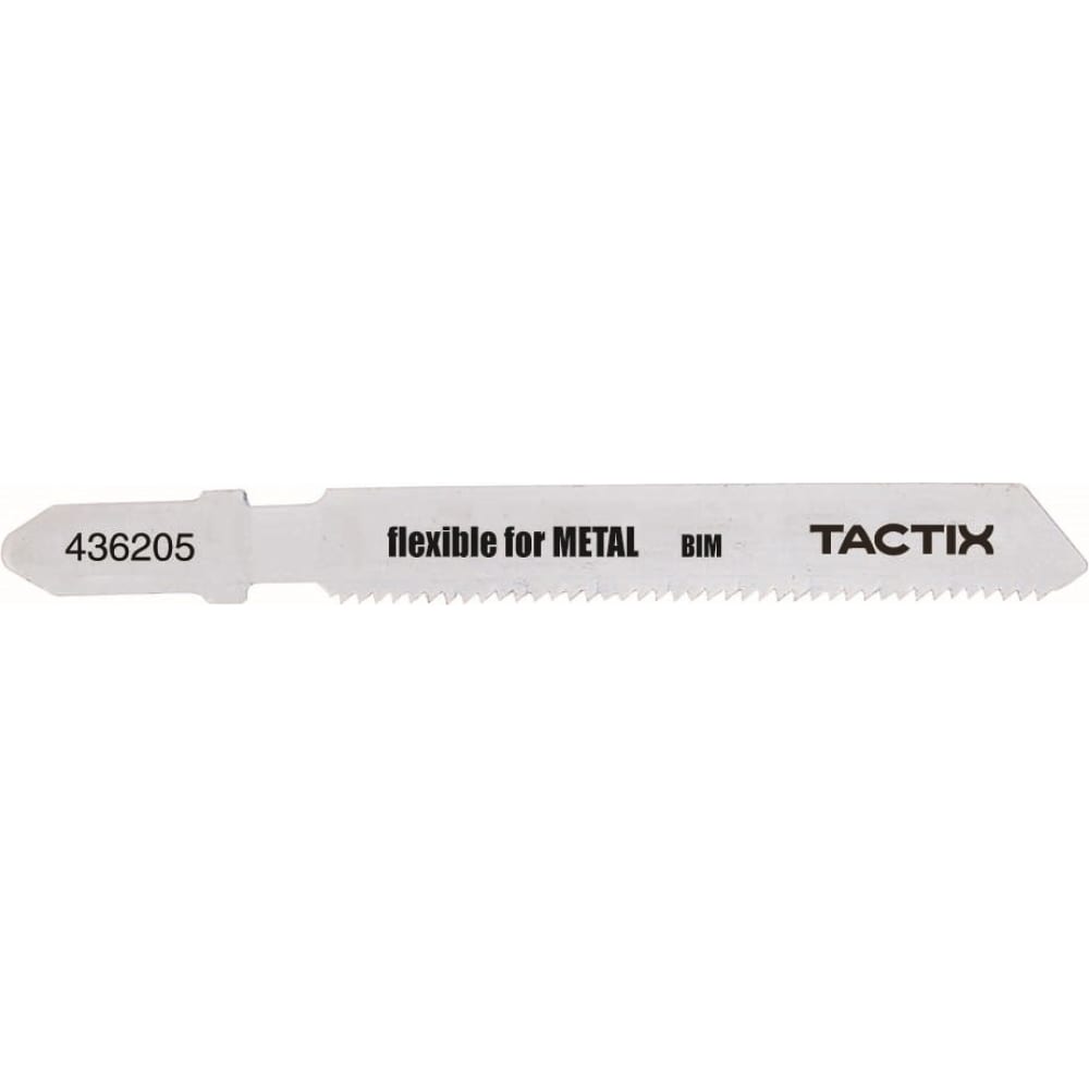 Пилка по металлу для электролобзика TACTIX набор пилок для электролобзика runex t118a по металлу ному стали 5 шт 1 5 3 мм 555001
