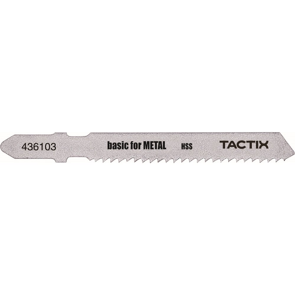 Пилка по металлу для электролобзика TACTIX набор пилок для электролобзика runex t118a по металлу ному стали 5 шт 1 5 3 мм 555001