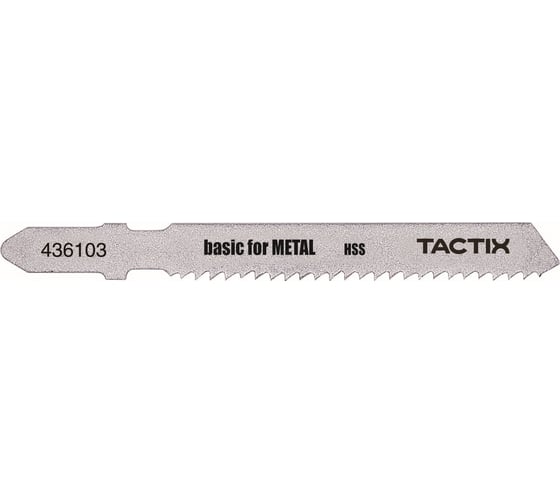 Изображение товара Пилка по металлу Т118B, 5 шт для электролобзика TACTIX 436103