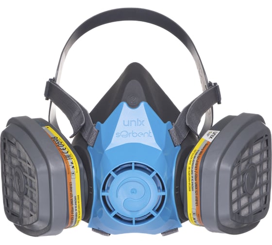Изображение товара Респиратор в комплекте с фильтрами UNIX 1100 А1В1Е1 с Р2, 2 рост 102-027-0082