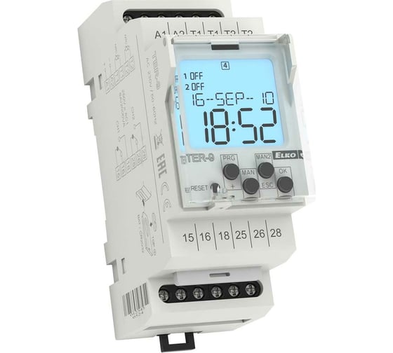 Изображение товара Цифровой термостат со встроенным таймером ELKO EP TER-9/230V AC 230V 00000000104