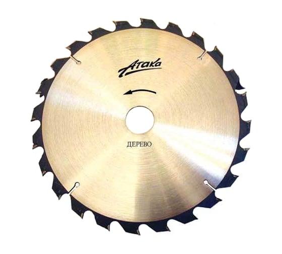 Изображение товара Диск пильный тонкий (184 мм; 40T; 16 мм) по дереву профи АТАКА 8078570
