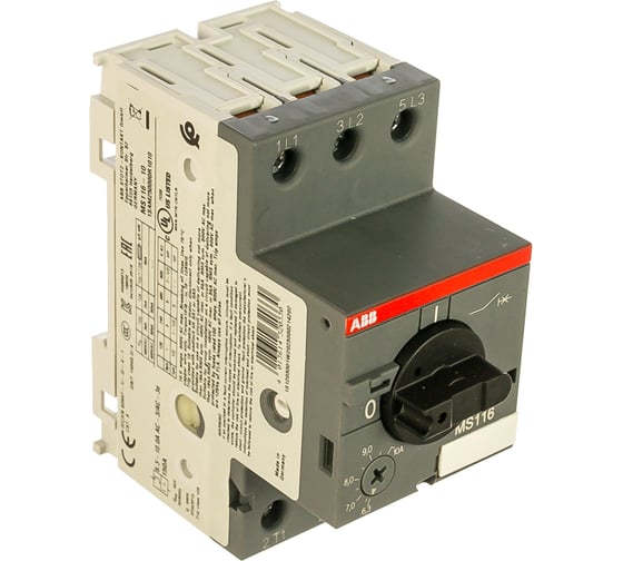 Изображение товара Автоматический выключатель защиты двигателя MS-116-10.0 50kA ABB 1SAM250000R1010