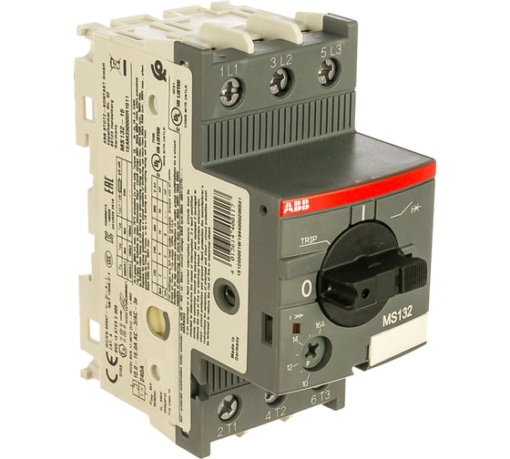 Изображение товара Автоматический выключатель защиты двигателя MS-132-16 50kA ABB 1SAM350000R1011